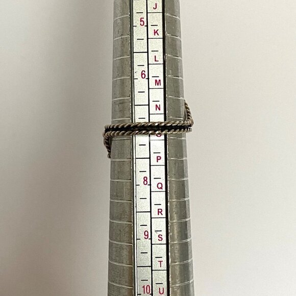 VTG Sterling Silver 925 Southwest Native Style Black Onyx Bypass Band Ring Sz 7 - Picture 9 of 16